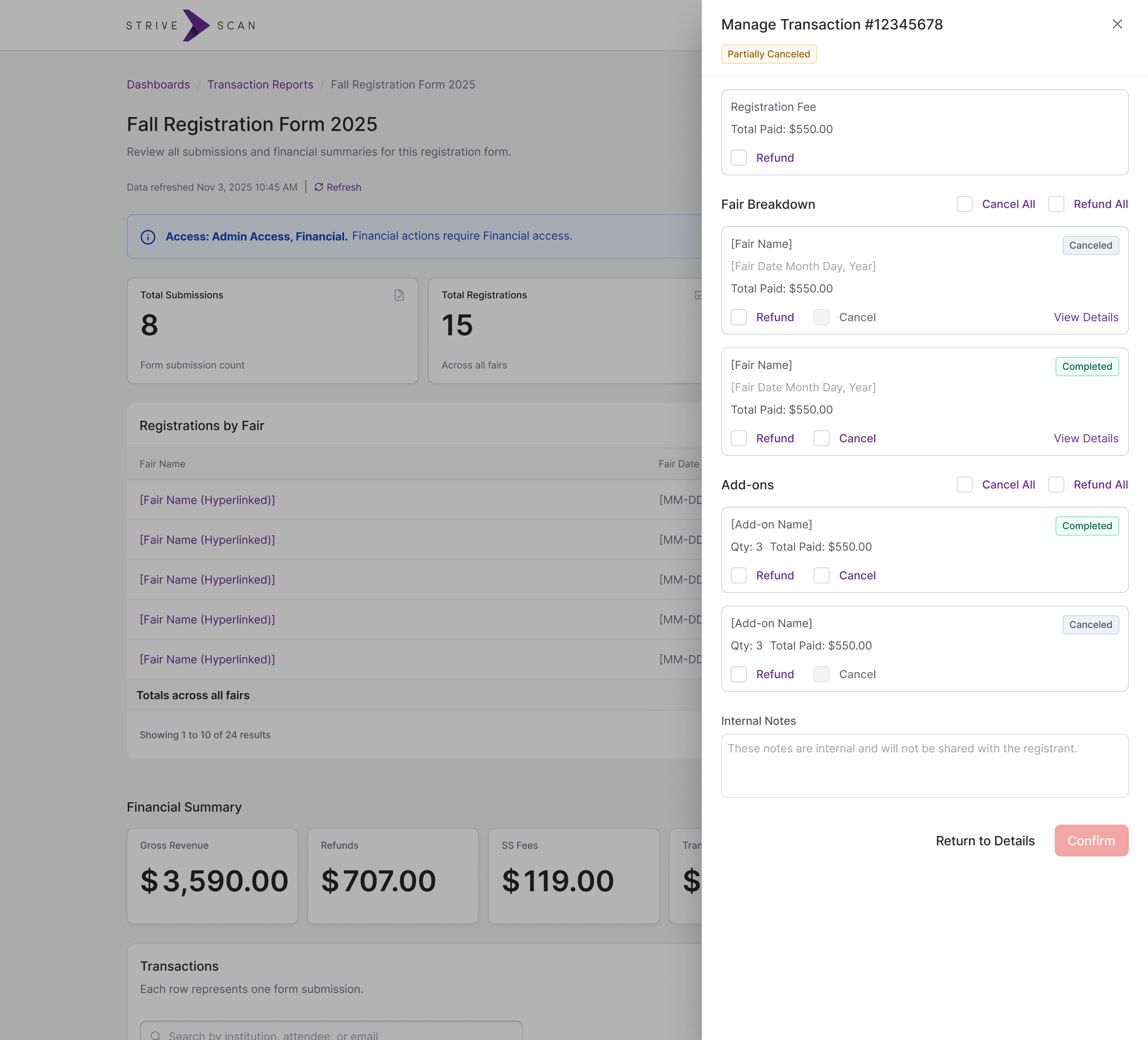 Financial Transparency by Design
